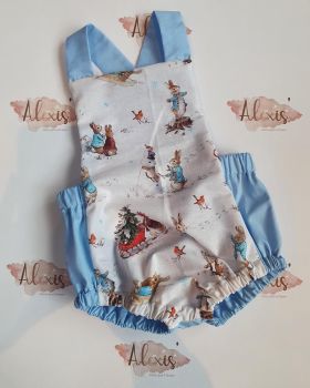 boys sleigh peter rabbit romper