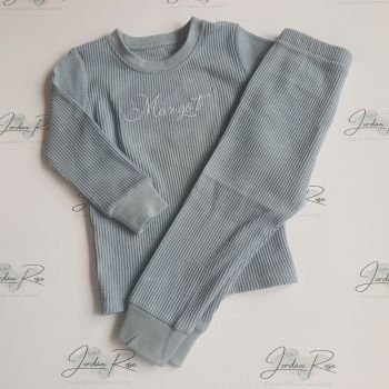 Ribbed lounge wear set 