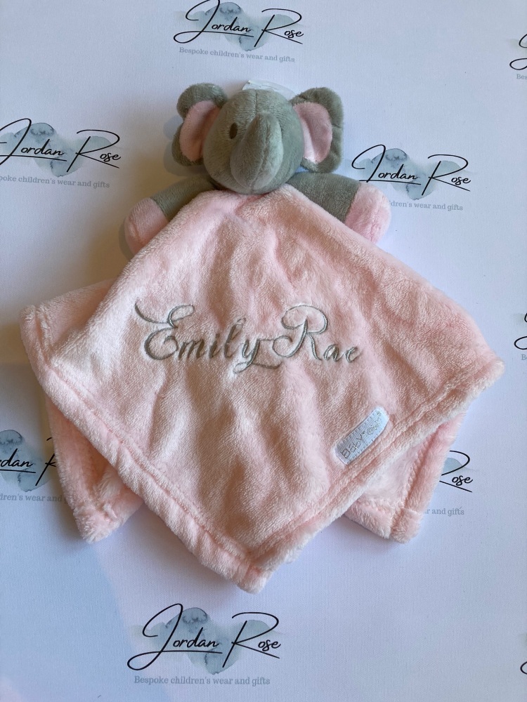 Pink elephant comforter 