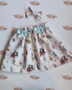high waisted peter rabbit sleigh skirt