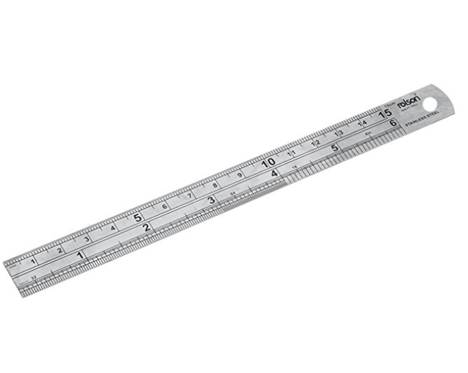 150mm / 6 inch Metal Ruler
