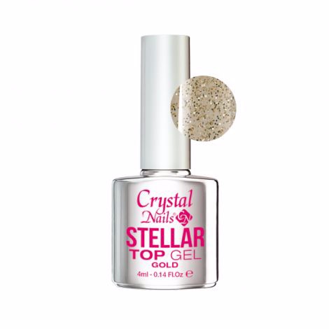 Crystal Nails Stellar Top Gel Gold