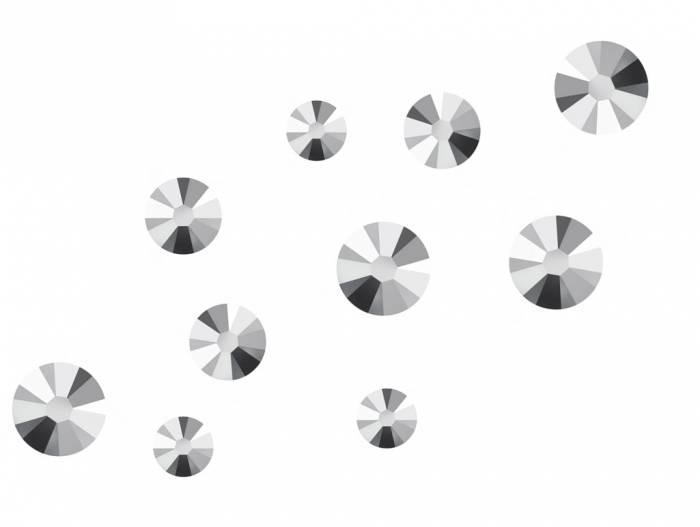 Swarovski No Hot Fix Crystals Mixed Sizes - Pack of 200 Light Chrome