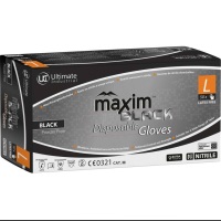 Black DG-Maxim Nitrile Gloves 7mil - Powder Free 