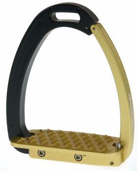 Tech Venice Magnetic Safety Stirrups - Gold/Black