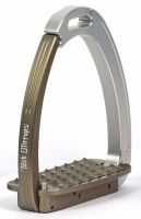 Tech Venice Magnetic Safety Stirrups - Silver/Gun Metal Grey