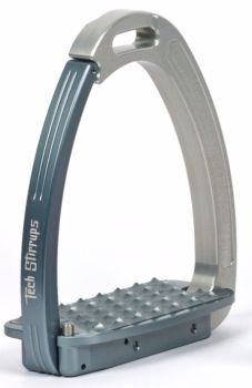 Tech Venice Magnetic Safety Stirrups - Silver/Blue Silver