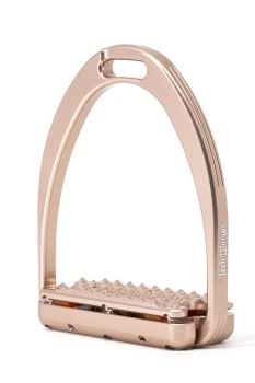 Tech Capri Plus Shock Absorbing Classic Dressage Stirrups - Rose