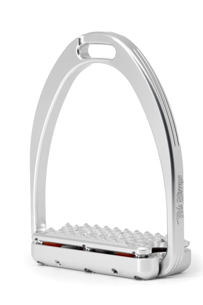 Tech Capri Plus Shock Absorbing Classic Dressage Stirrups - Silver