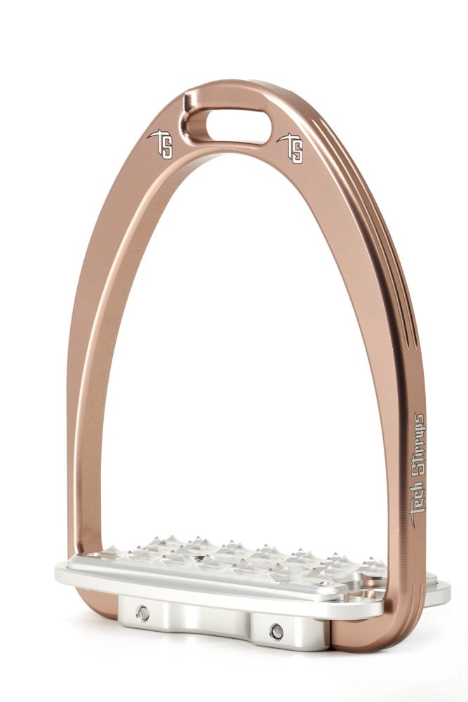 Tech Siena Classic Jumping Stirrups - Rose Gold