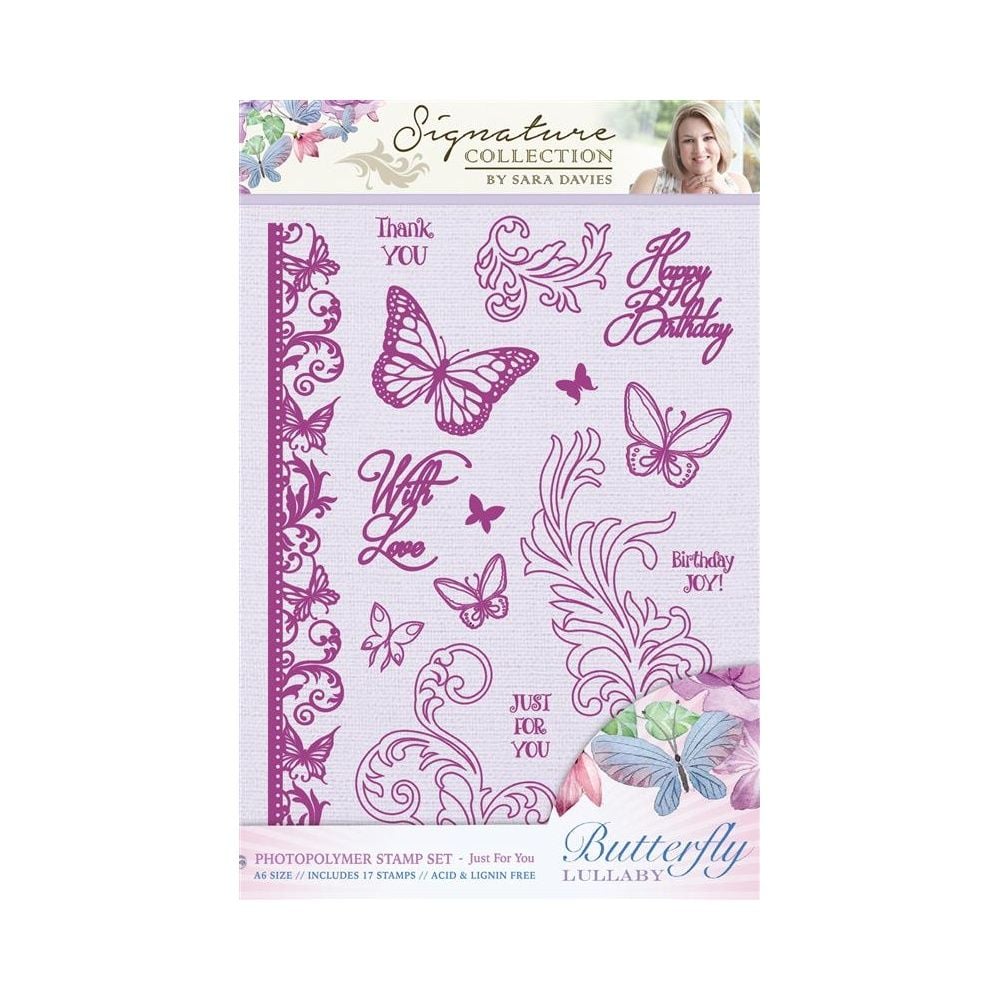 Butterfly Lullaby Photopolymer A6 Stamp Set - Just for You