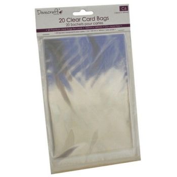 C6 Clear Bags (20 Pack)