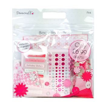Dovecraft Back To Basics Goody Bag - Pink