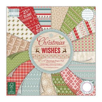 First Edition 6x6 Paper Pad Christmas Wishes 
