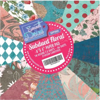 Sweet dixie - Subdued floral 6x6 Cardstock Pad