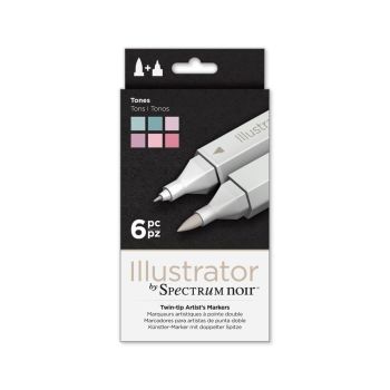 Spectrum Noir Illustrator 6pk - Tones
