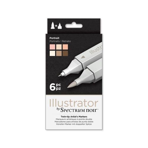 Spectrum Noir Illustrator 6pk - Portrait