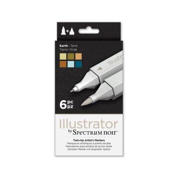 Spectrum Noir Illustrator 6pk - Earth