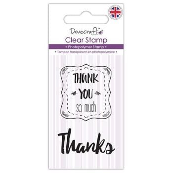 Dovecraft Clear Stamp - Thank You