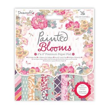 Dovecraft Painted Blooms 6x6 Paper Pad