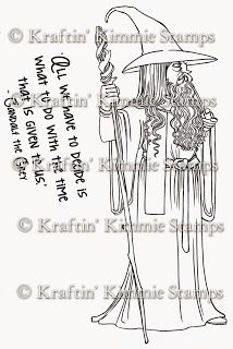 Gandalf - Kraftin' Kimmie stamp