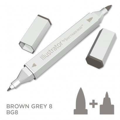 Spectrum noir Illustrator pen BG8- Brown Grey 8