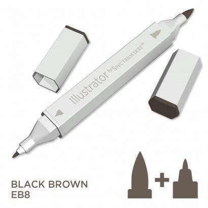Spectrum noir Illustrator pen EB8 - Black Brown