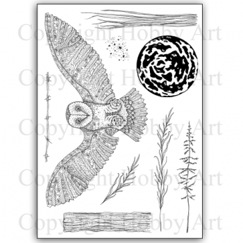 Janie’s Collection – Orla Owl A5 stamp set