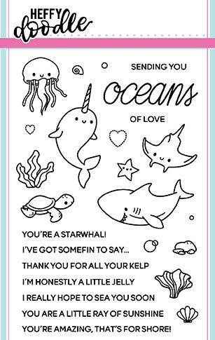 Heffy Doodle - Oceans of love stamps