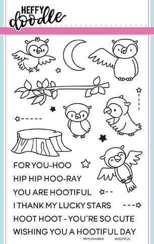 Heffy Doodle - Hootiful clear stamps