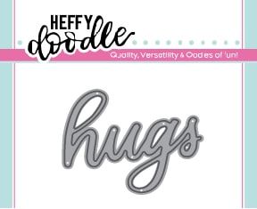 Heffy Doodle - Hugs word die