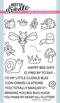 Heffy Doodle - Big bug hugs clear stamps