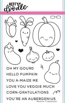 Heffy Doodle - Veggie patch clear stamps