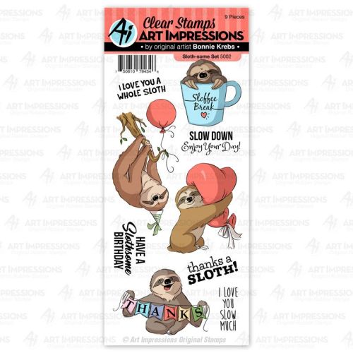 Art Impressions - Sloth-some - clear stamp set