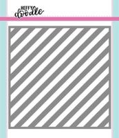 Heffy Doodle - Candy Store (Thin Diagonal Stripes) stencil