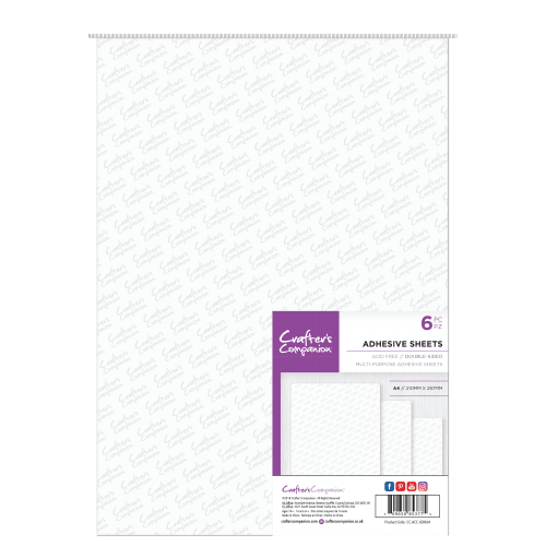 Crafter's Companion Double Sided Adhesive Sheets - A4 Size (6PC
