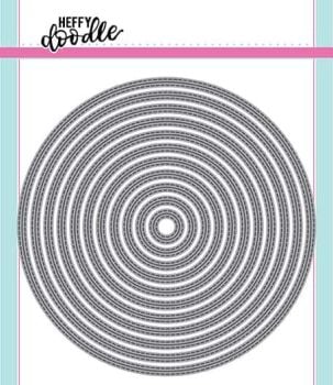 Heffy Doodle - stitched circle dies