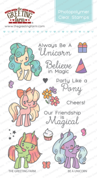 Be a unicorn clear stamp set - The Greeting Farm