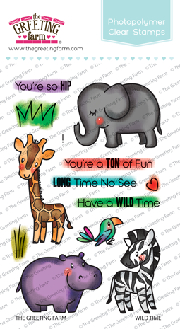 Wild time clear stamp set - The Greeting Farm