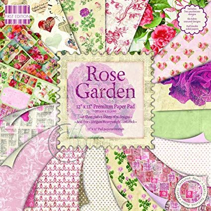 First Edition 6x6 FSC Paper Pad Rose Garden