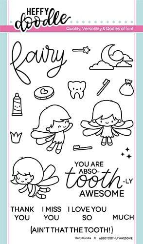 **NEW**Heffy Doodle - Absotoothly Awesome clear stamps