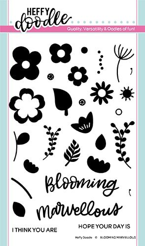 **NEW**Heffy Doodle - Blooming Marvellous clear stamps