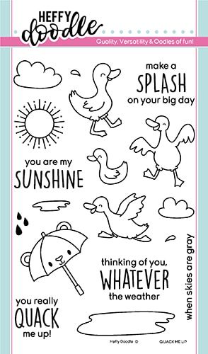 **NEW**Heffy Doodle - Quack Me Up clear stamps