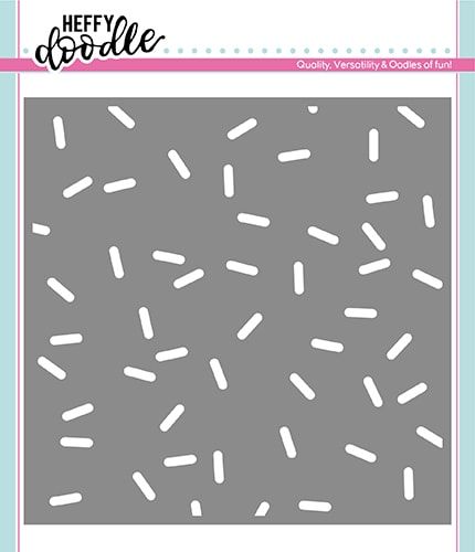 **NEW**Heffy Doodle Sprinkled With Fun stencil