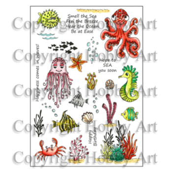 Under The Sea A5 stamp set