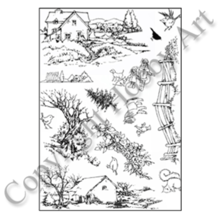Country Ways A5 stamp set