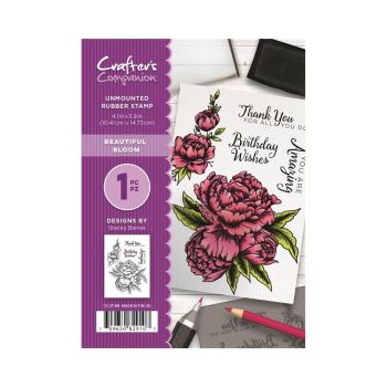 Crafter's Companion  A6 Rubber Stamp - Beautiful Bouquet