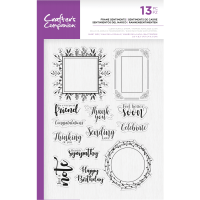 Crafter's Companion Photopolymer Stamp - Frame sentiments