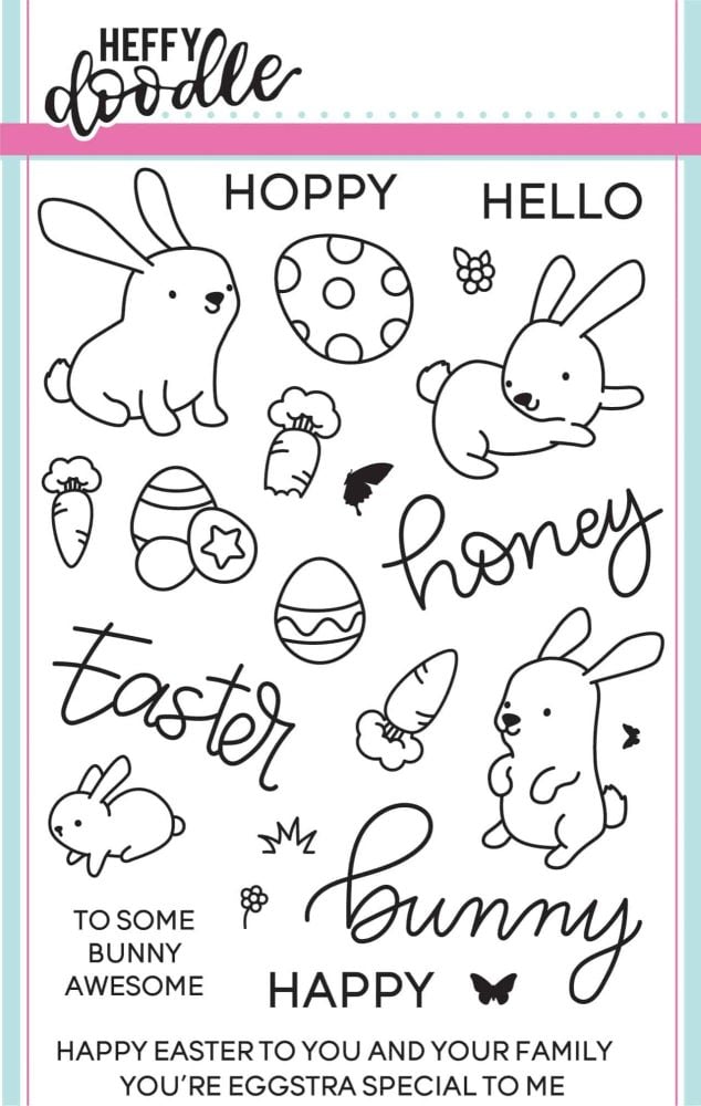 Heffy Doodle - Honey Bunny Boo clear stamps