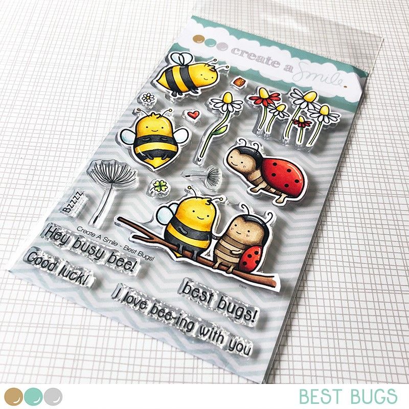 Cretate a smile - Best Bugs clear stamp